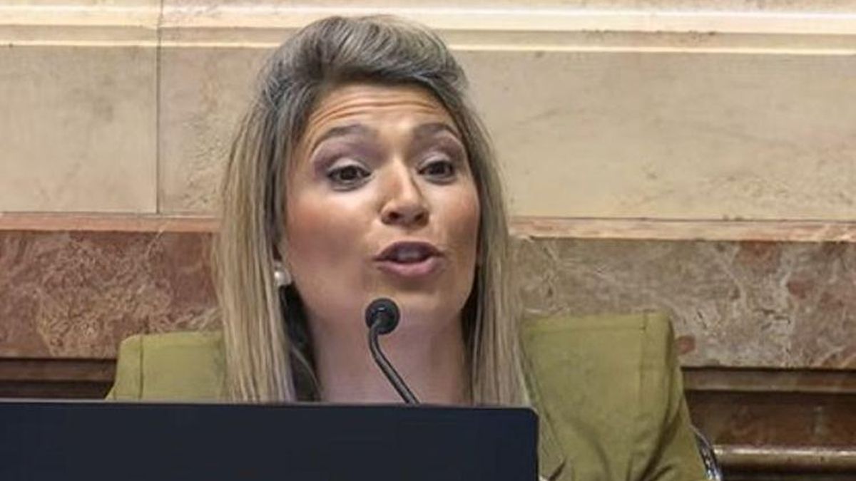 Nadia Marquez, este viernes en el recinto del Senado.