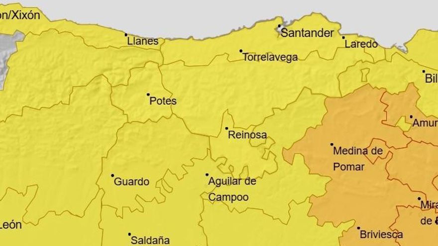 Avisos por lluvias y tormentas para este viernes en Cantabria