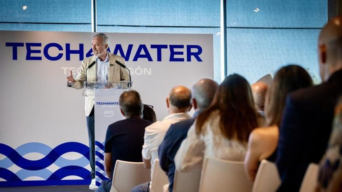 Los regantes de Villamayor, al 35% de agua mientras Azcón dice que los centros de datos "dan más de la que consumen"