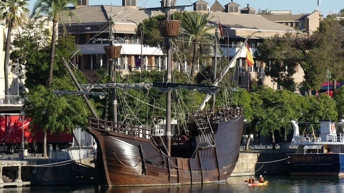 Sevilla tiene en el Guadalquivir la nave que recuerda la hazaña que unió por primera vez todos los mares del mundo gracias a Elcano y Magallanes