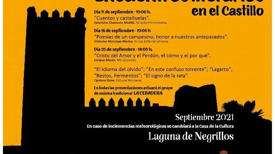 Cartel de las ‘Jornadas literarias en el castillo’.