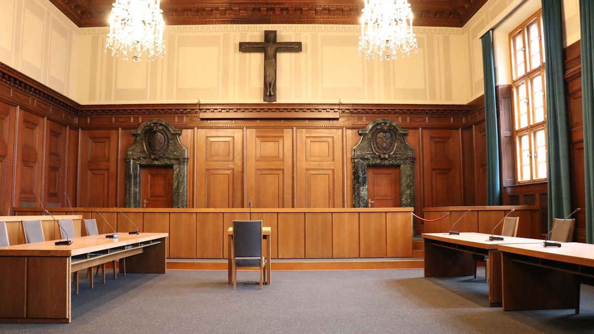 Sala 600. Aquí se celebraron los famosos Juicios de Núremberg contra los jerarcas nazis.