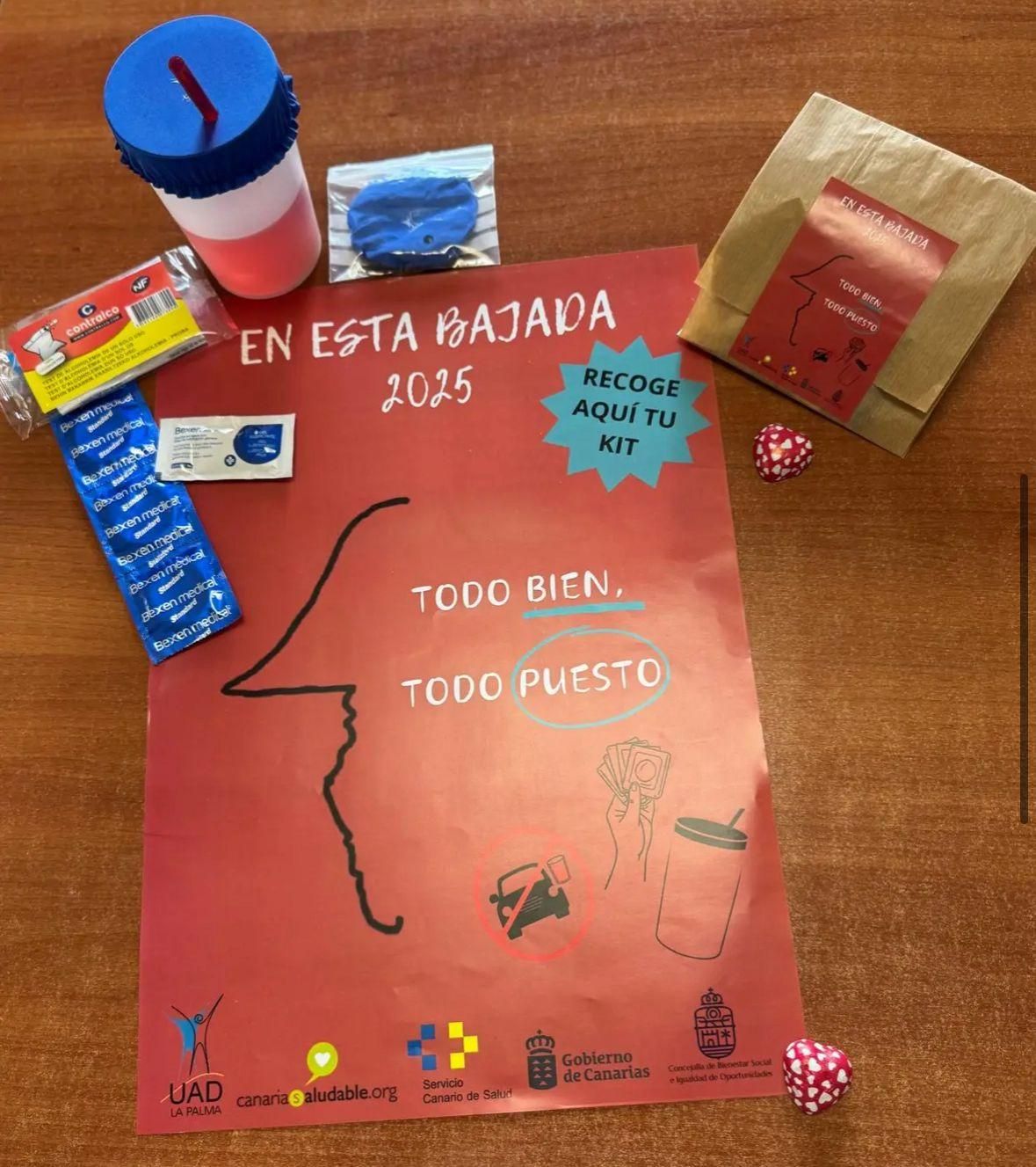 Sanidad impulsa en La Palma una campaña preventiva del  consumo de alcohol y otras sustancias durante La Bajada.