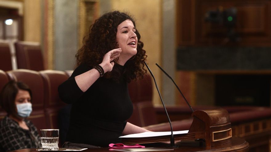 Archivo - La portavoz adjunta de Unidas Podemos en el Congreso, Sofía Castañón