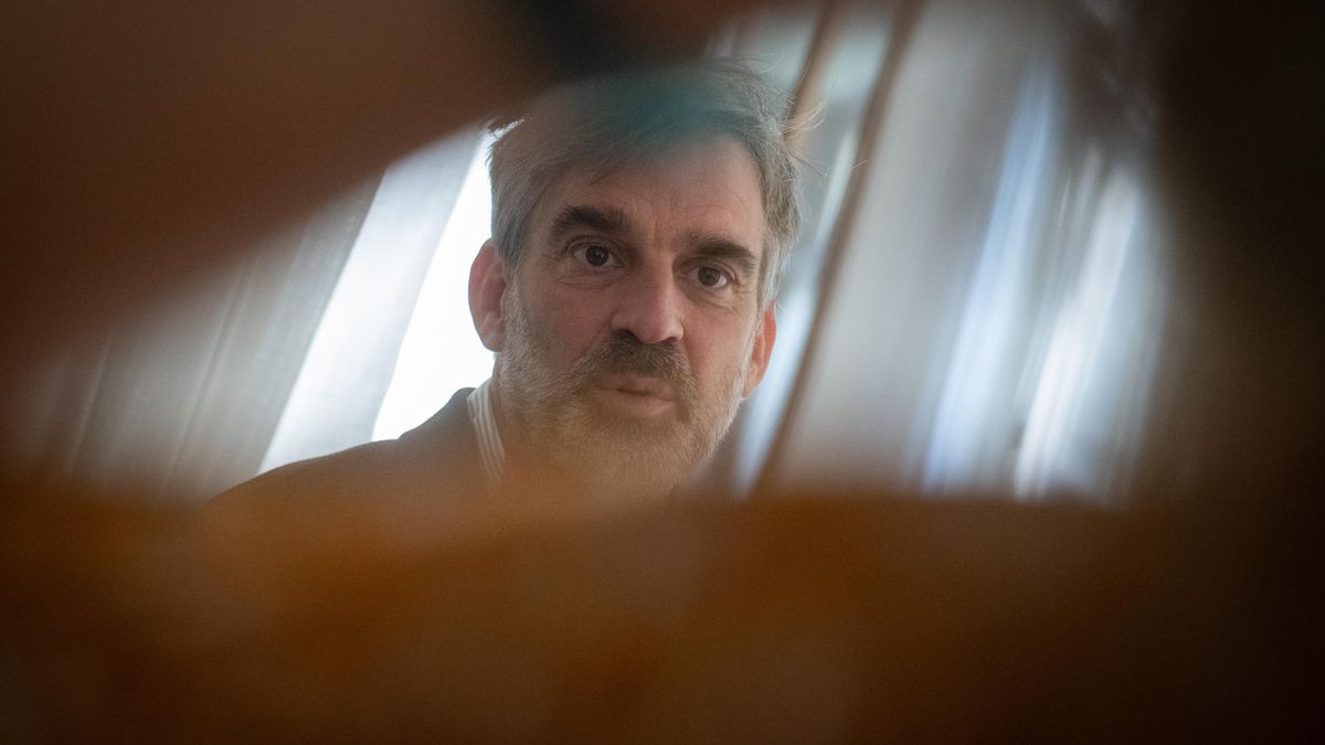 El psiquiatra David Erritzøe, durante la entrevista.