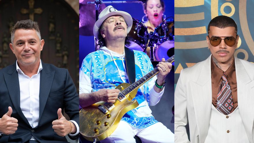 Alejandro Sanz, Carlos Santana y Rauw Alejandro actuarán en los Latin Grammy 2025
