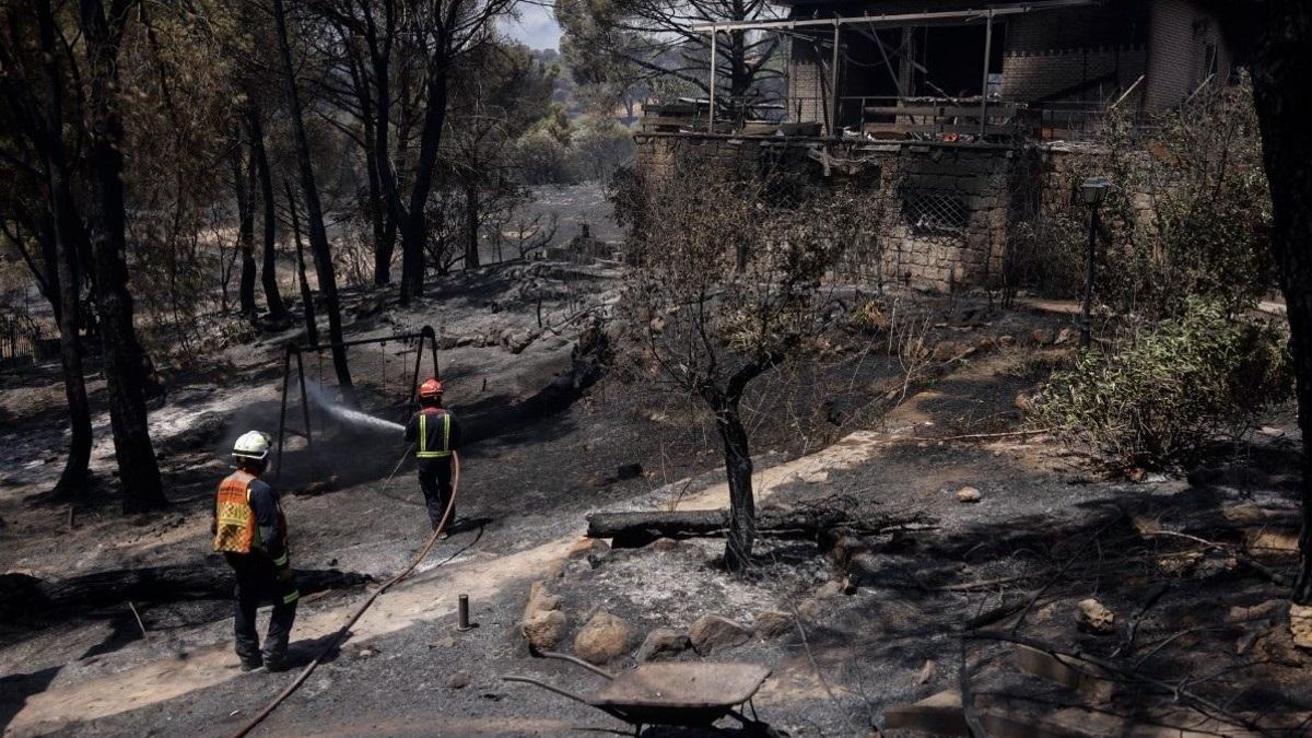 Uno de los incendios declarados en la Comunidad de Madrid