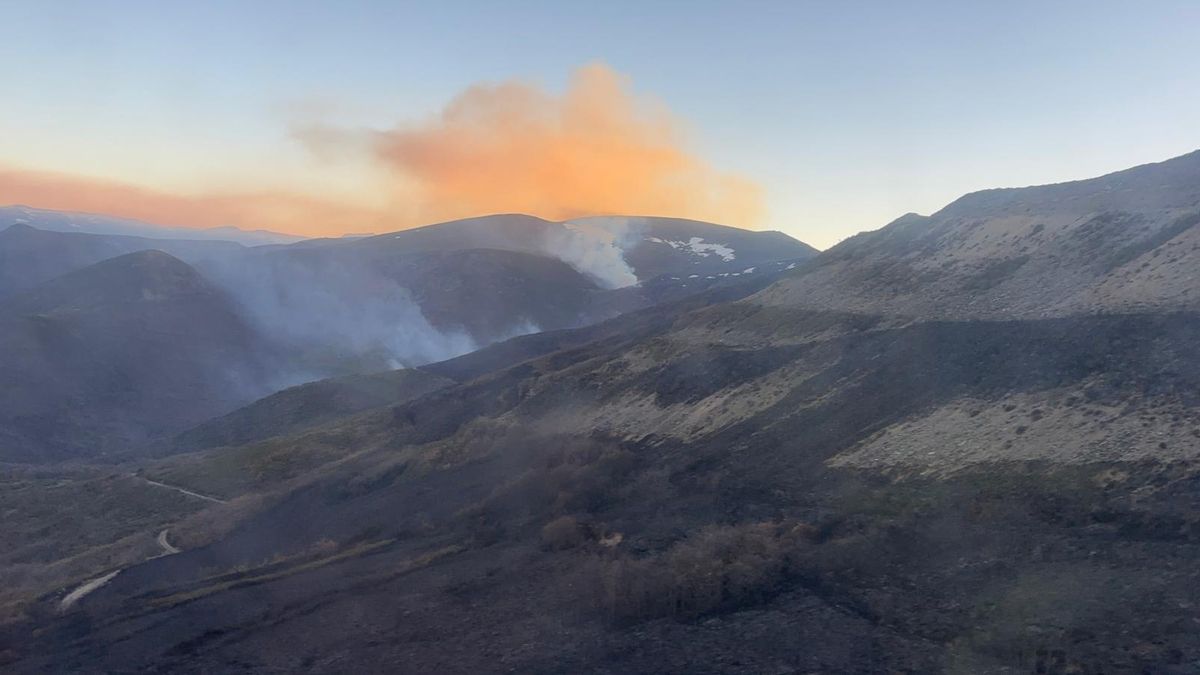 El incendio de La Cabrera en Lomba baja a nivel 0 tras una evolución "muy favorable"