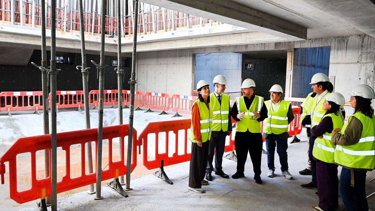 Las obras del Reina Sofía en Santander avanzan según lo previsto y la estructura estará terminada en próximas semanas