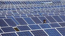 Parque de paneles solares.