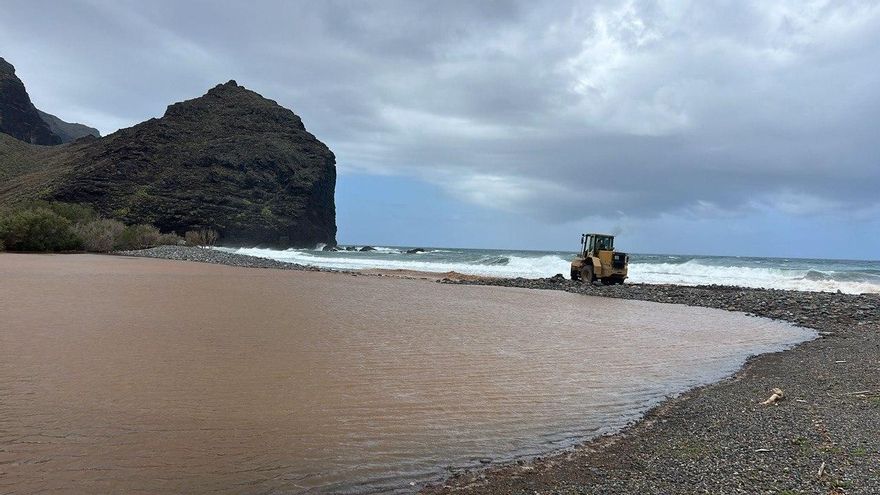 La Aldea, este sábado.