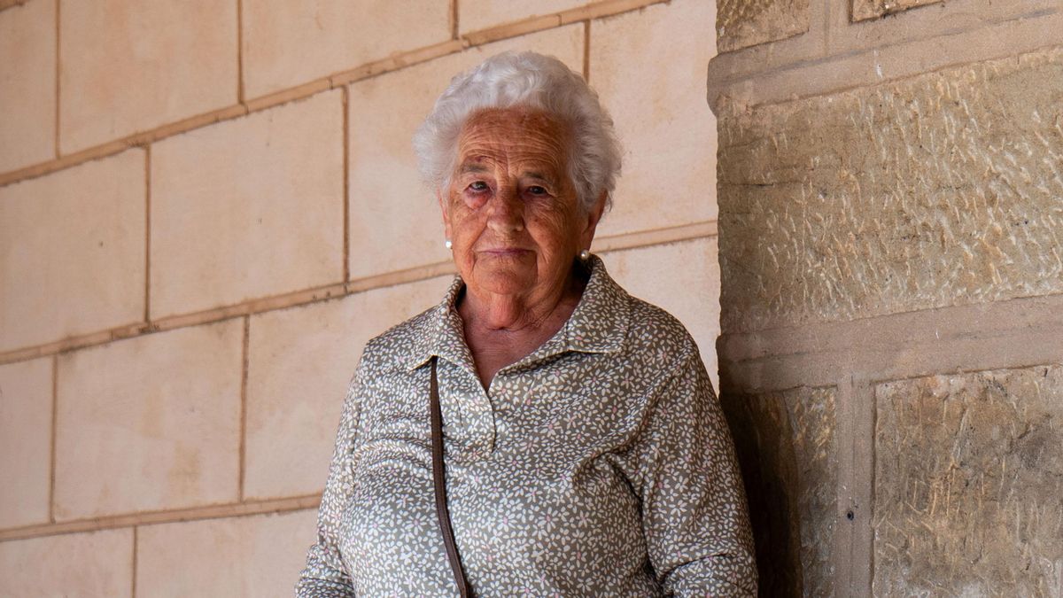 Cirila, vecina de 88 años de La Barbolla (Soria).