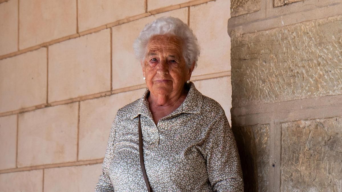 Cirila, vecina de 88 años de La Barbolla (Soria).