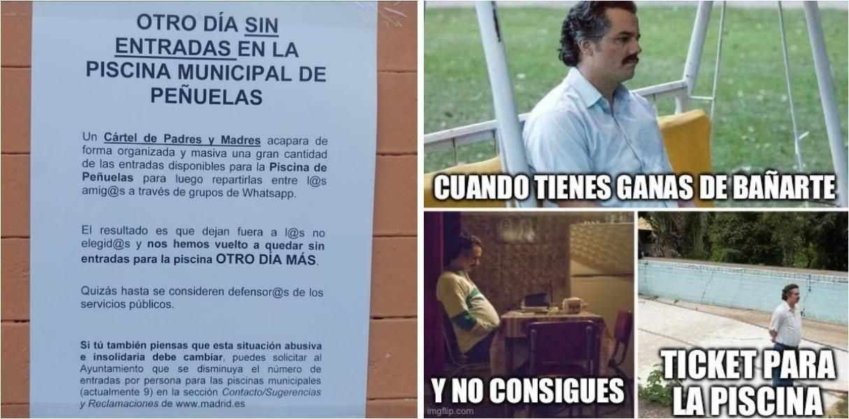 Primero apareció el cartel, luego un artículo en prensa y, finalmente, memes en redes sociales