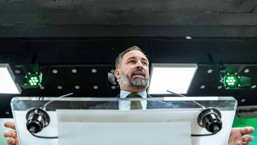 El presidente de Vox, Santiago Abascal.
