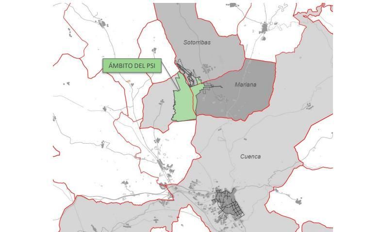 Ámbito del Plan de Singular Interés del parque de ocio y aventuras de Toroverde en la provincia de Cuenca