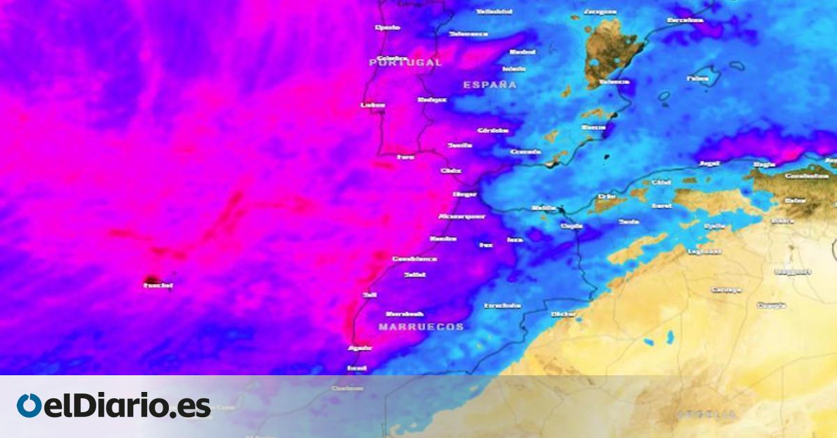 La borrasca Francis dejará lluvias localmente fuertes el primer día del año en Canarias