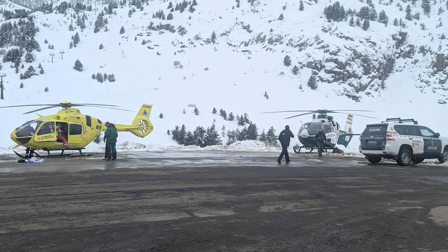Mueren dos jóvenes esquiadores en Cerler tras ser arrastrados por un nuevo alud en Huesca