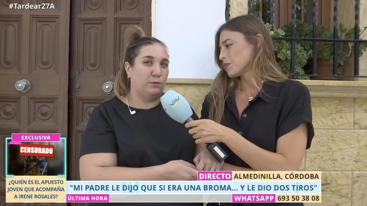La hija del asesinado en la entrevista con Tele5