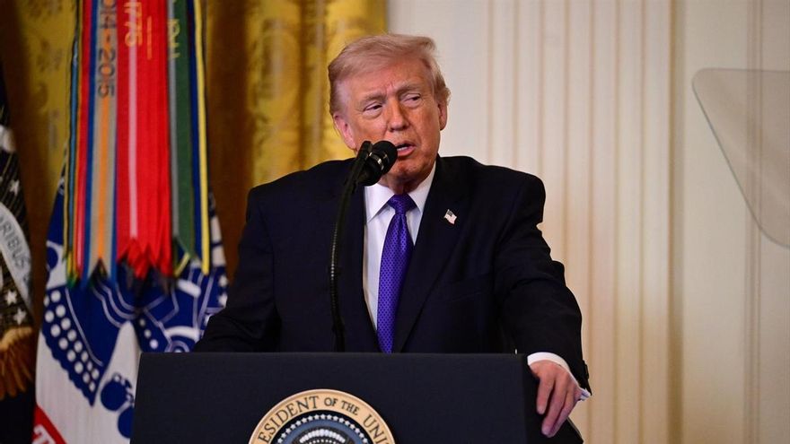 El presidente de EEUU, Donald Trump, en una intervención el 2 de marzo.