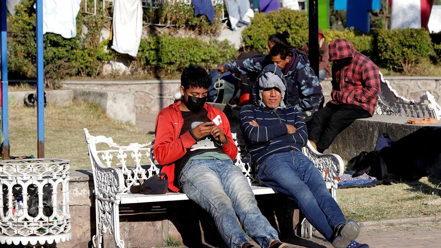 La caravana migrante reposa en la mexicana Puebla tras mil kilómetros de ruta