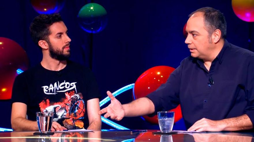 David Broncano, con Pepe Colubi en Ilustres ignorantes