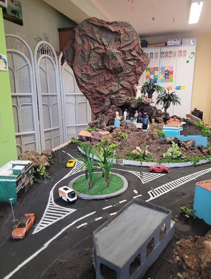 El barrio de Todoque en miniatura, el belén de estas Navidades de Padisbalta