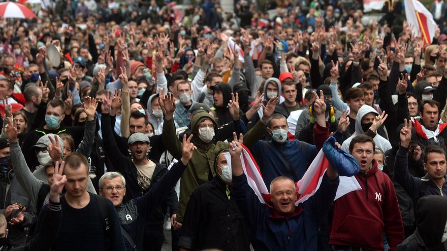 Más de un centenar de detenidos en una marcha opositora en Minsk