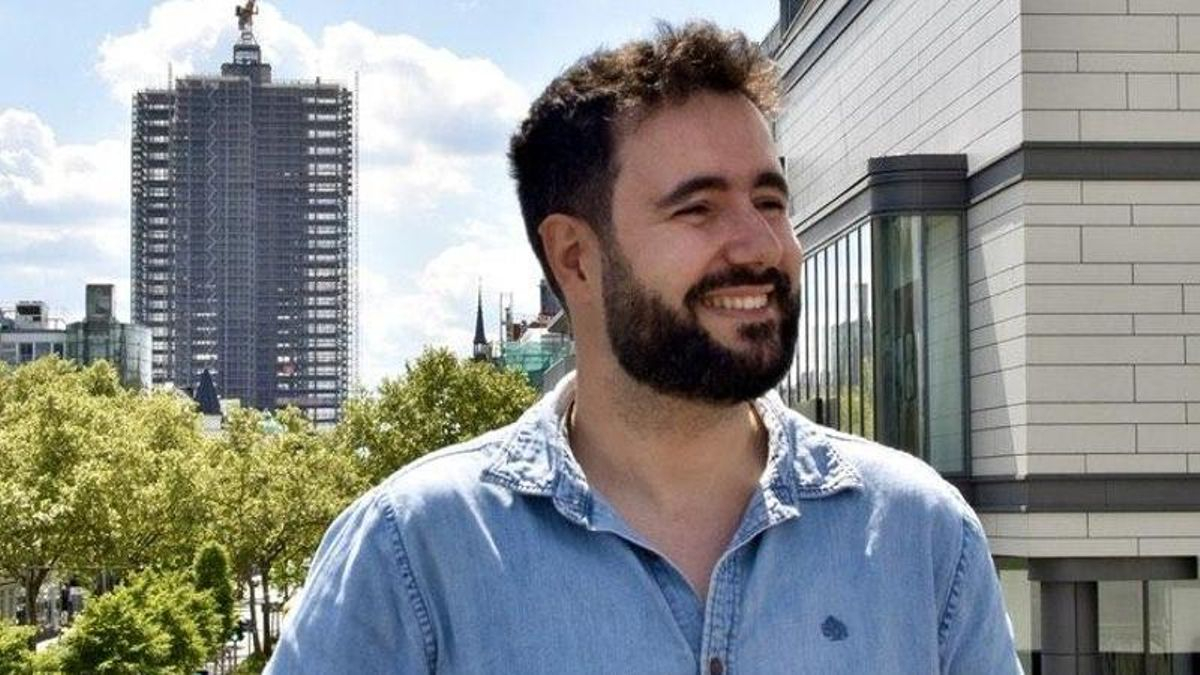 Jaime Martínez, en una imagen de campaña de Die Linke.