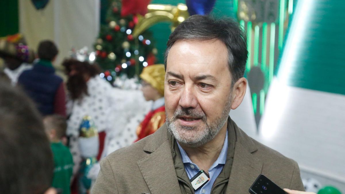 Antonio Fernández Monterrubio, durante la recepción a los Reyes Magos