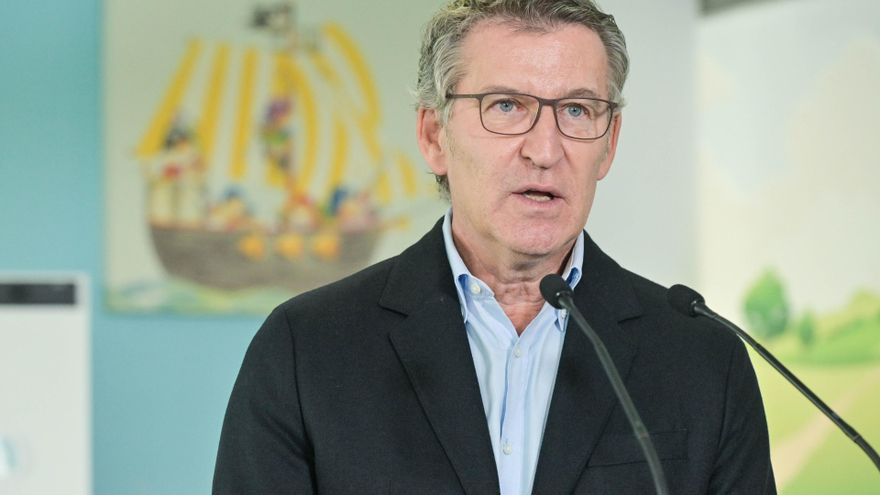 El presidente del Partido Popular, Alberto Núñez Feijóo