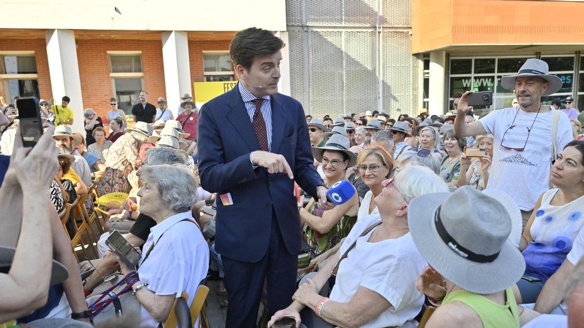 Marc Giró, charlando con el público
