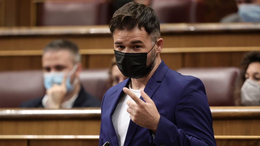 Archivo - El portavoz de ERC en el Congreso, Gabriel Rufián, en una sesión de control al Gobierno este 16 de junio en el Congreso