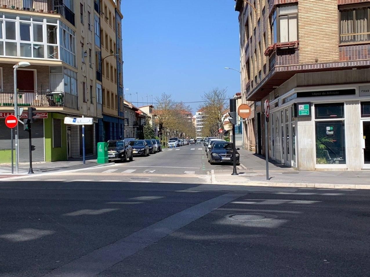 La calle Florida, vacía