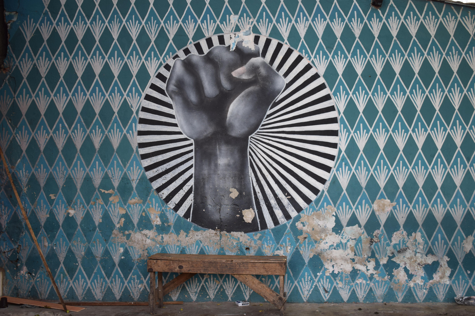 Mural en La Medina. (ALICIA JUSTO)