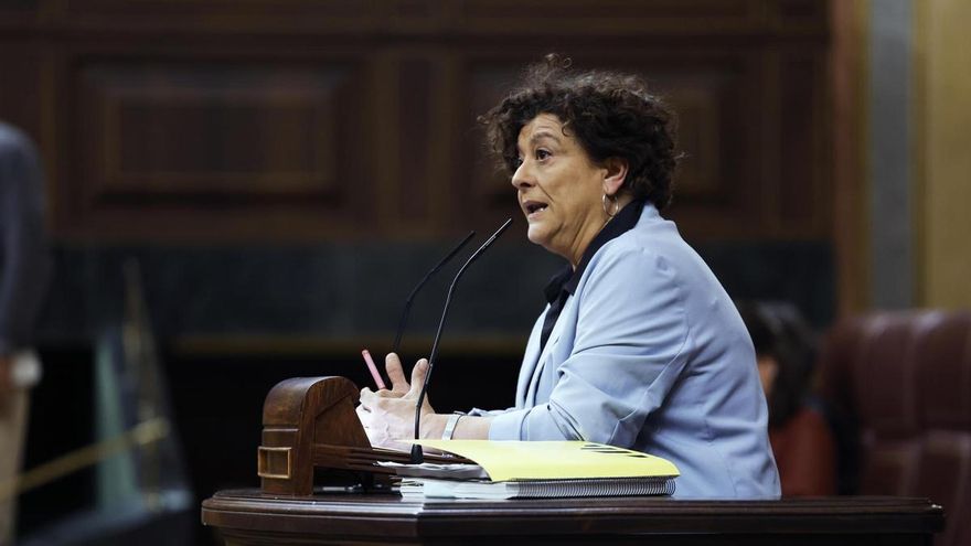La diputada de ERC Pilar Vallugera interviene en el pleno del Congreso en una imagen de archivo.