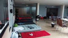 Encierro del Comité de Empresa de Elcogás