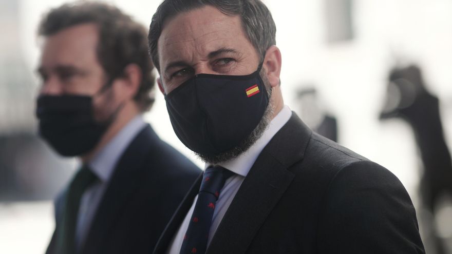 El líder de Vox, Santiago Abascal