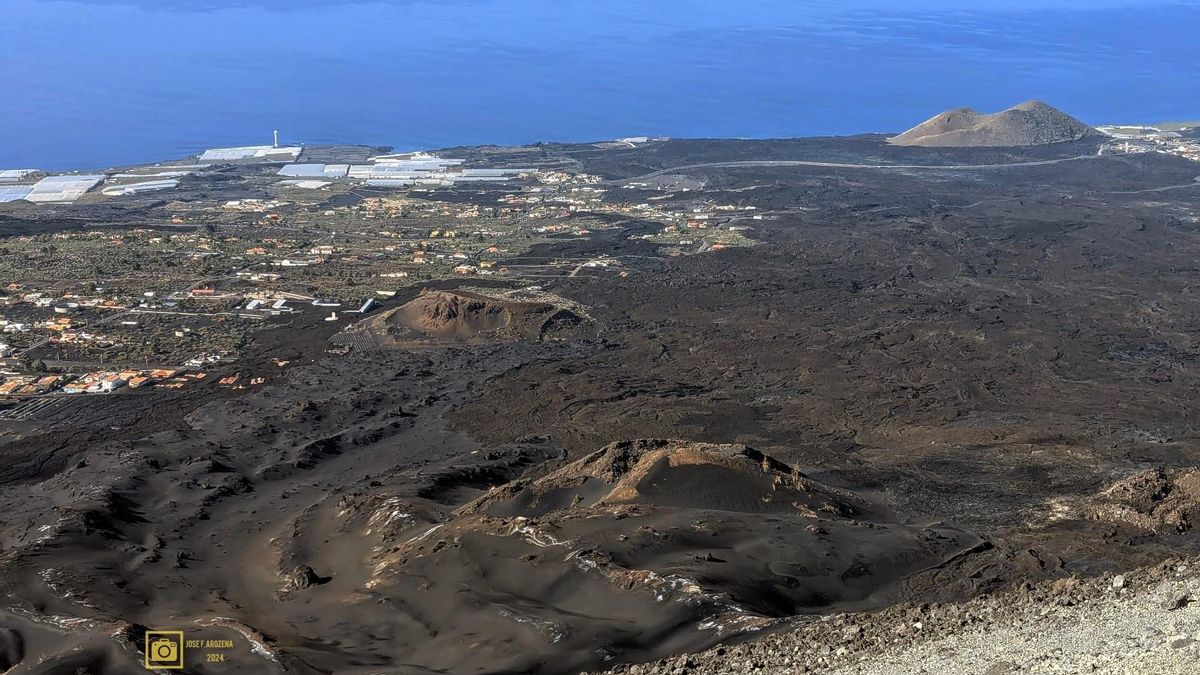 Zona afectada por el volcán Tajogaite. JOSÉ F. AROZENA