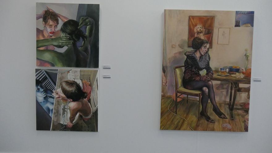 Tres pintures d'Axel Pahlavi.