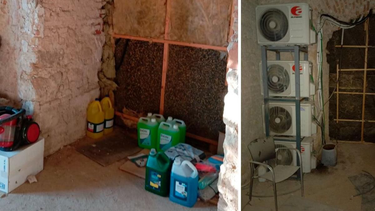 Imágenes del informe de los bomberos en Caballerizas Reales.