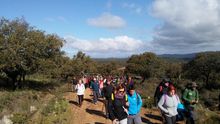 Movilización contra el cambio de trazado de la vereda Salto de la Trocha.
