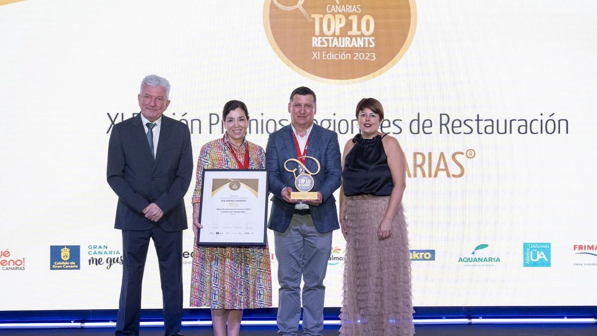 El restaurante Etéreo by Pedro Nel recoge el premio como Mejor Restaurante de Canarias