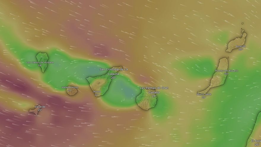 Un aviso naranja y varios amarillos de Aemet para Canarias en los próximos días