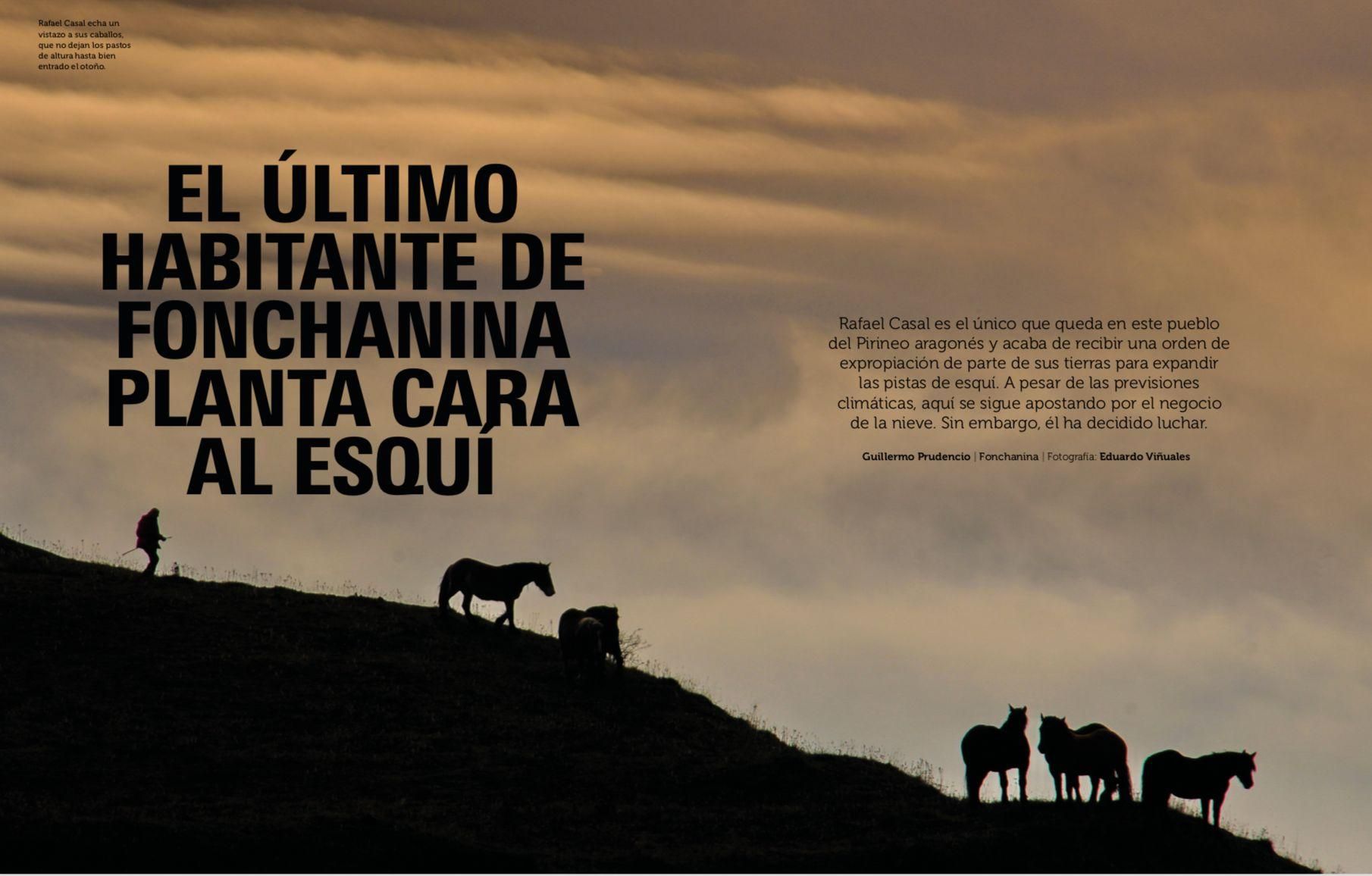 El último habitante de Fonchanina planta cara al esquí