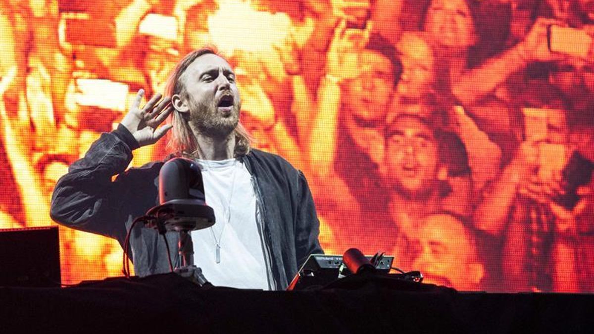 David Guetta durante una actuación en Benidorm.