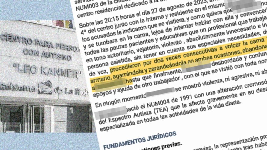 Maltrato a una usuaria en un centro público de autismo en Logroño: la tiraron de la cama dos veces y la abandonaron
