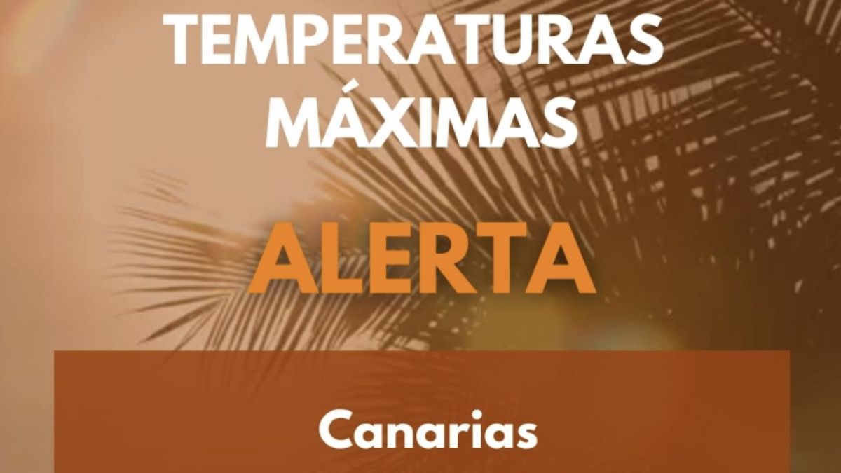 Canarias declara la alerta por temperaturas máximas ante la llegada de la ola de calor
