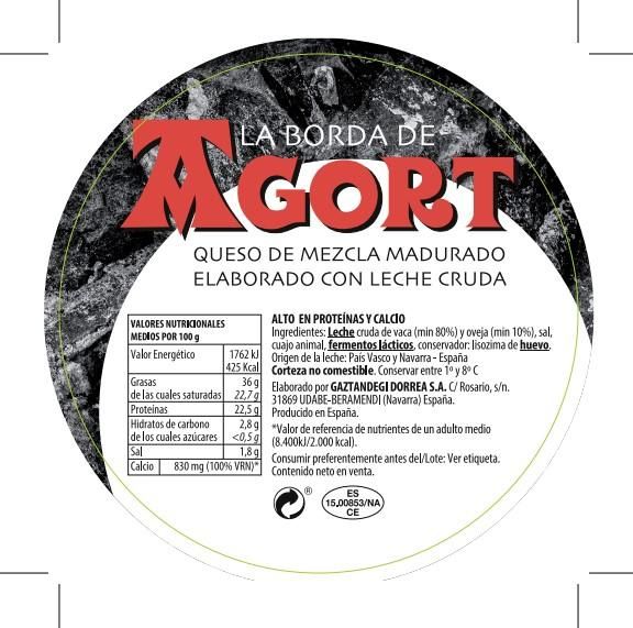AGORT brand cheese.