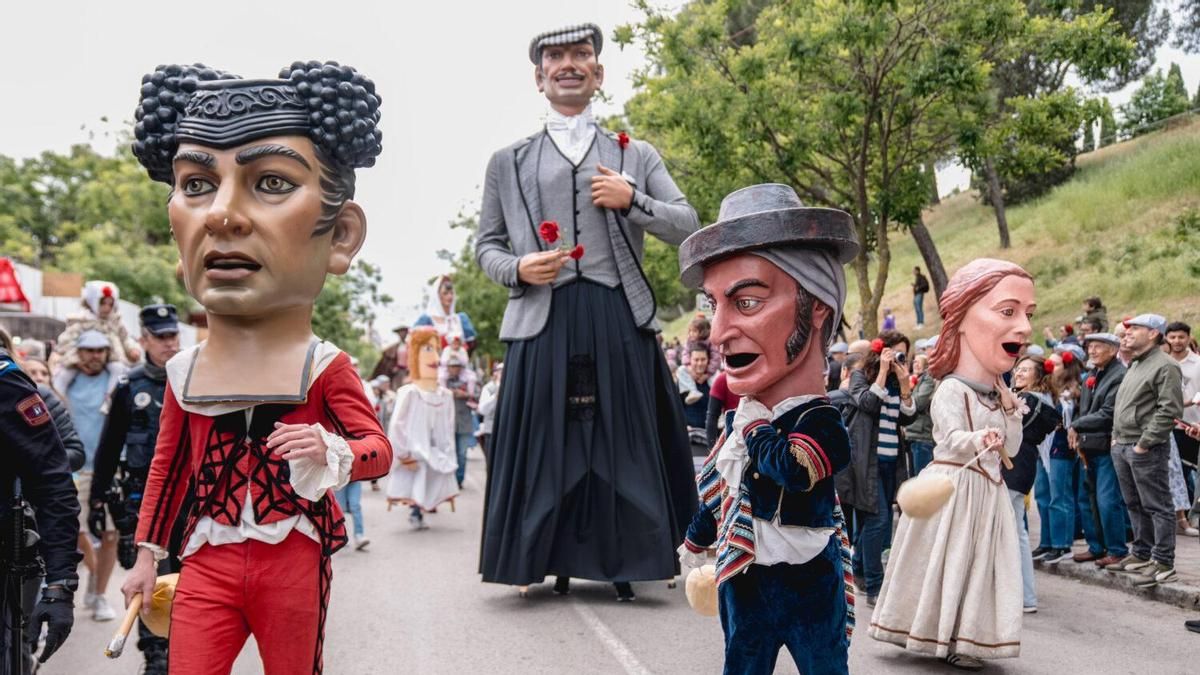 Cabezudos en la pradera de San Isidro